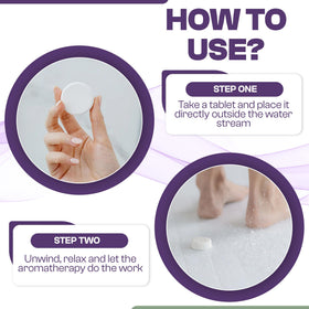 We-Tab in bathroom lifestyle setting showing a relaxing home spa moment