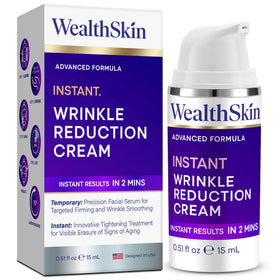 Wealthskin front tube showing branding and product benefit