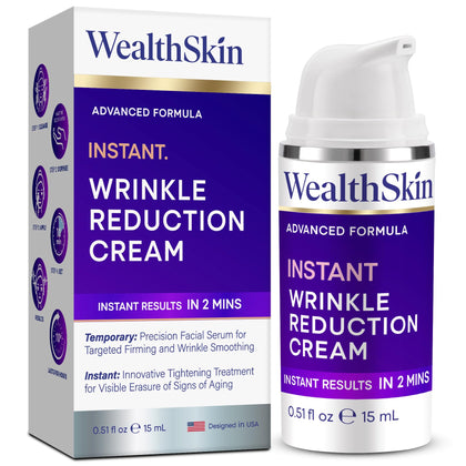 Wealthskin front tube showing branding and product benefit