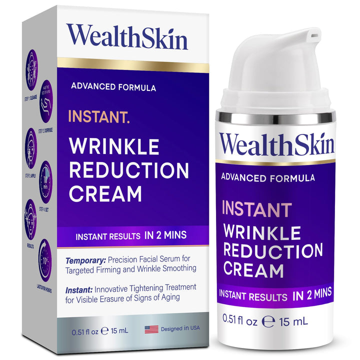 Wealthskin front tube showing branding and product benefit