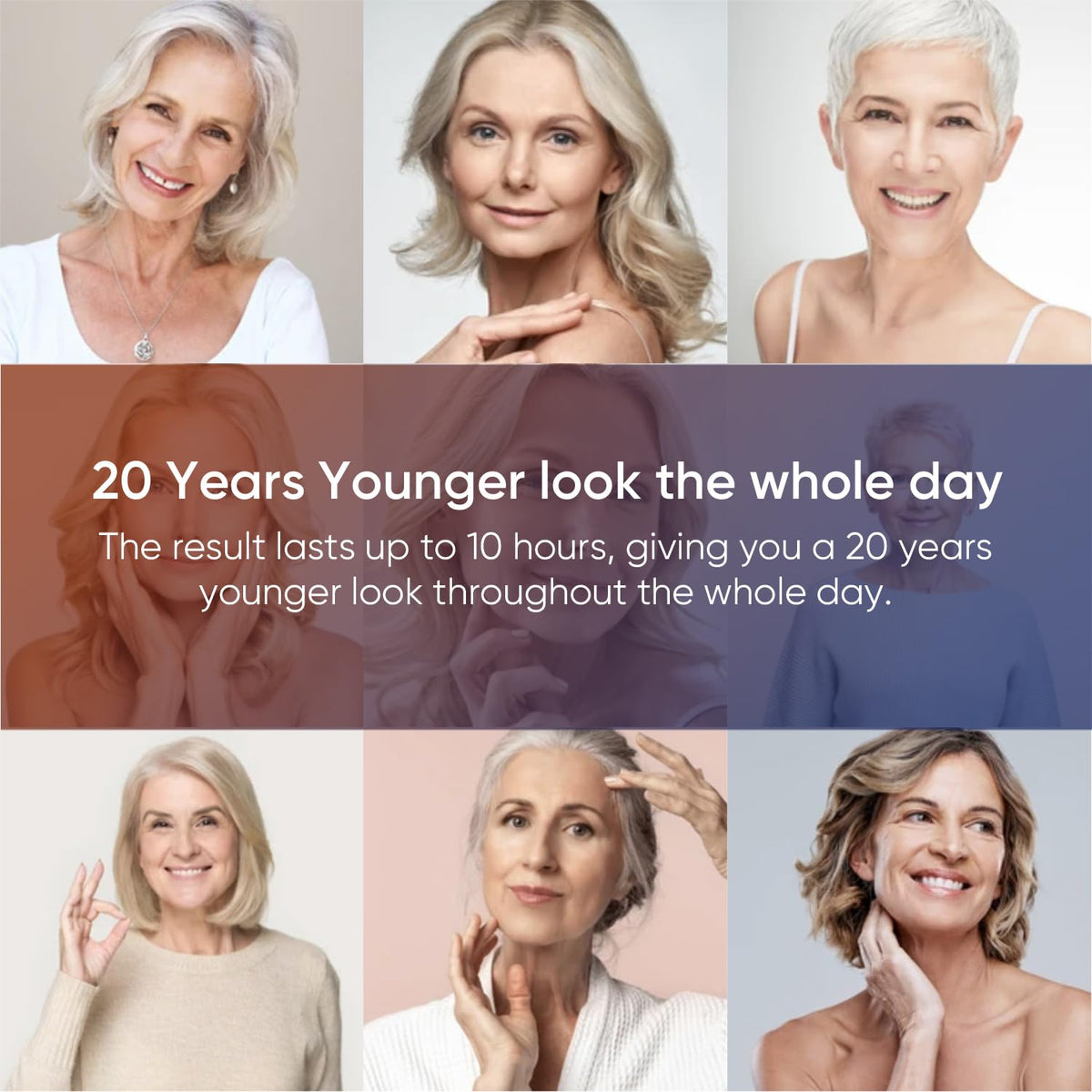 Wealthskin lifestyle mirror shot demonstrating quick event-ready results