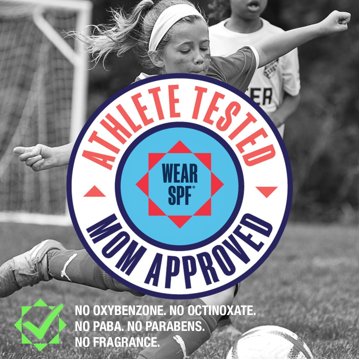 WearSPF used by runner showing sweat-resistant protection