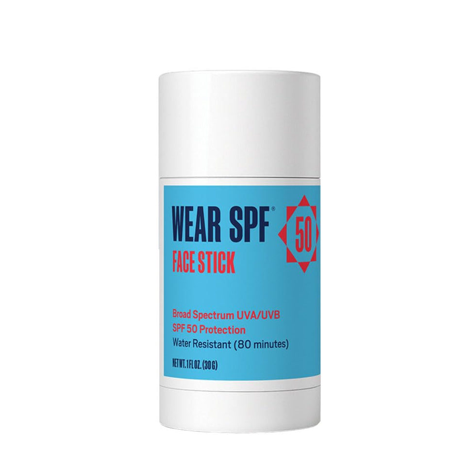 WearSPF sport stick front packaging showing compact SPF 50 protection