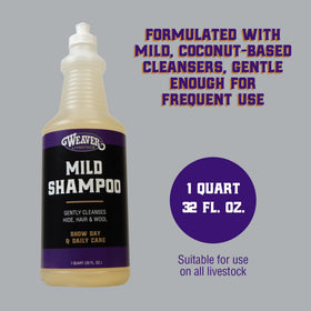 Weaver Livestock applied to mane and tail making grooming easier
