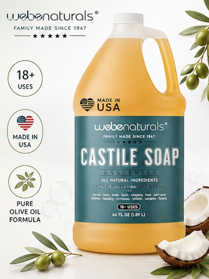 WEBE soap poured showing smooth texture and easy dilution for multiple uses