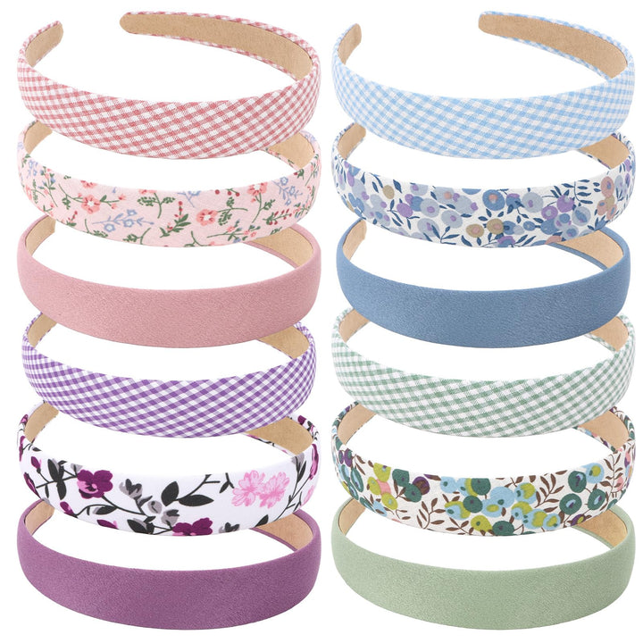 Wecoe front-packaging showing 12 headbands for versatile styling