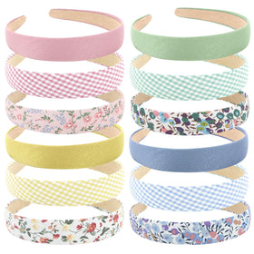Wecoe front packaging showing 12 headbands for easy outfit choices