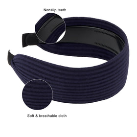Wecoe headband held in hand to show width and scale for informed size choice