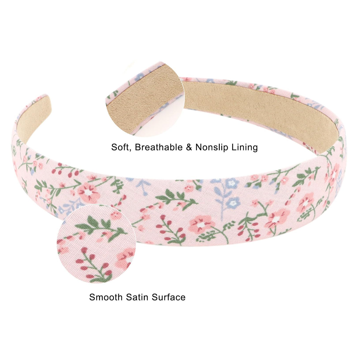 Wecoe headband next to ruler showing size and flexible fit