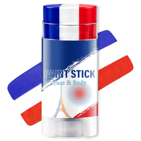 WEEMAY tri-color stick front view showing flag colors and quick application benefit