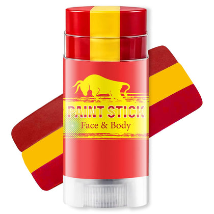 WEEMAY front packaging of three-color Spain face paint stick for quick team spirit
