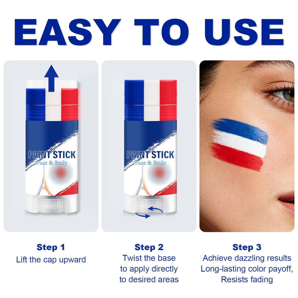 WEEMAY product label close-up displaying color-accurate flag matching benefit