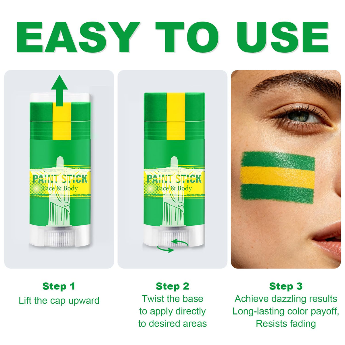 WEEMAY removal with soap and water demonstrating easy cleanup after game day