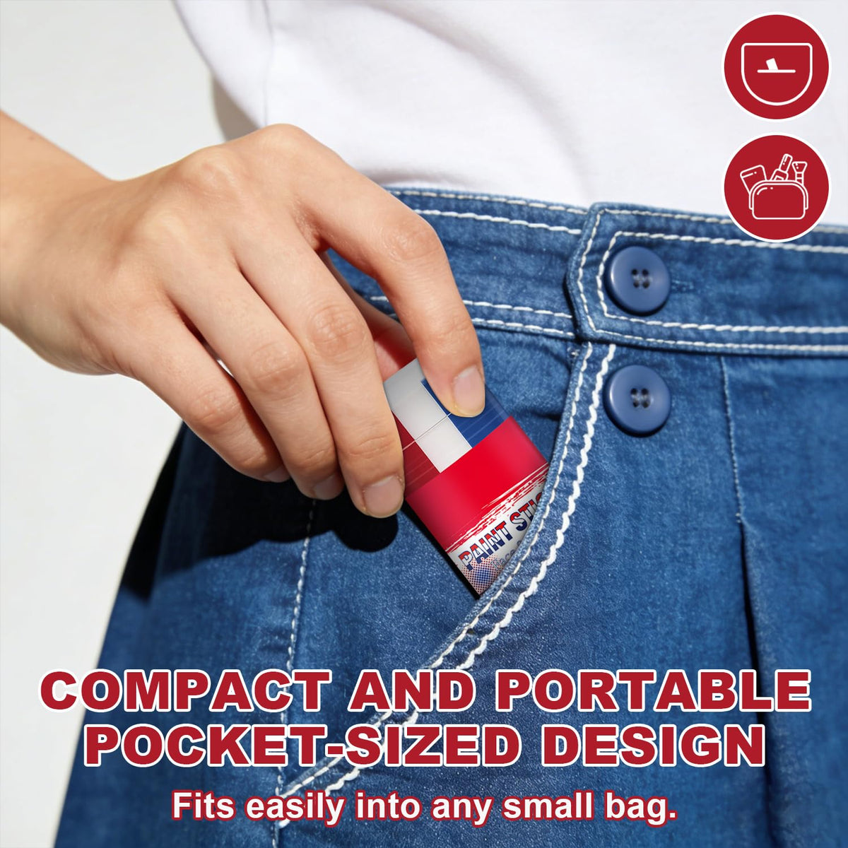WEEMAY held in hand to show compact size and easy transport for fans