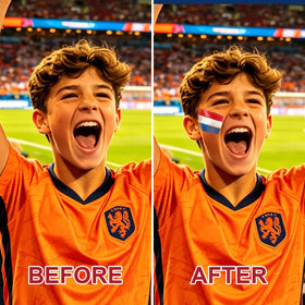 WEEMAY used at a stadium watch party showing durable colors and fan spirit