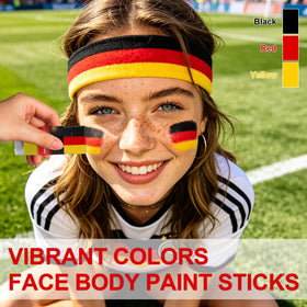 WEEMAY close-up of three-color cream stripes delivering bold accurate pigment