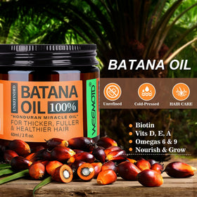 WEEMOTD label close-up highlighting Honduran Batana origin and pure unrefined ingredients