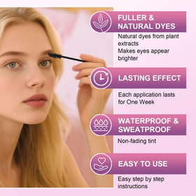 WEILNELL fine application brush detail for precise brow and lash tinting