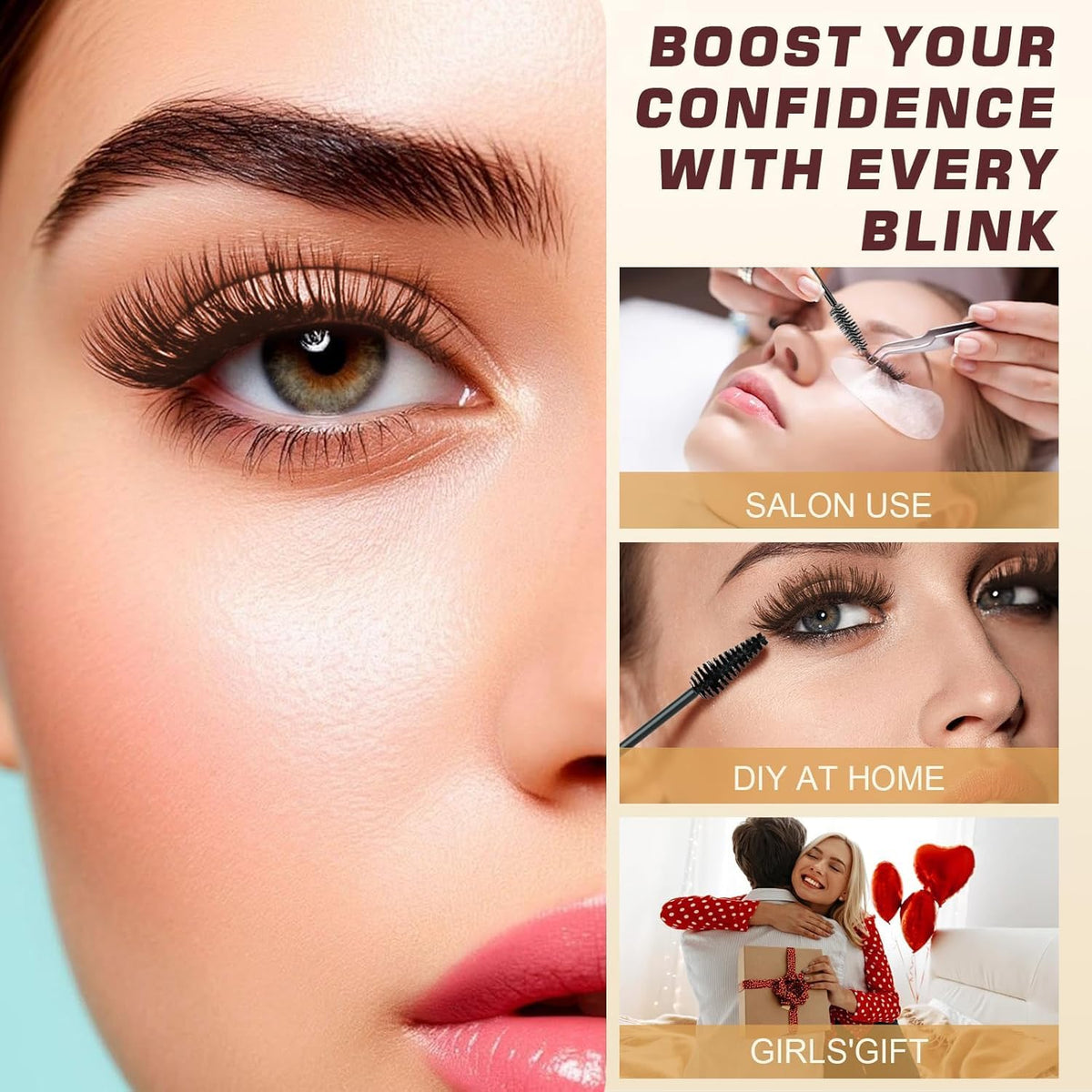 WEILNELL before and after brows showing visible color enhancement