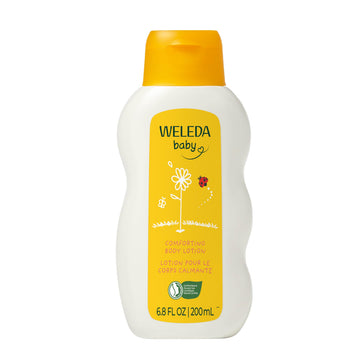 Weleda front packaging showing bottle and label, gentle plant-based hydration