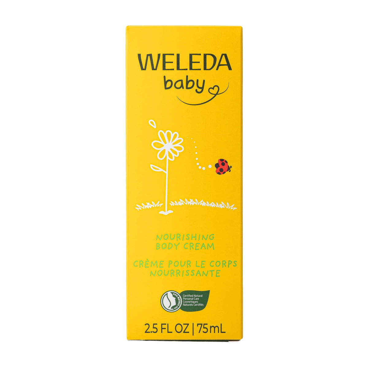 Weleda being applied to baby leg demonstrating soothing hydration benefit