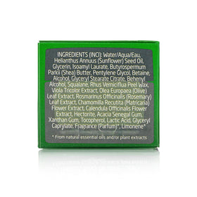 Close-up texture of Weleda cream emphasizing fast-absorbing silky finish and moisturizing effect