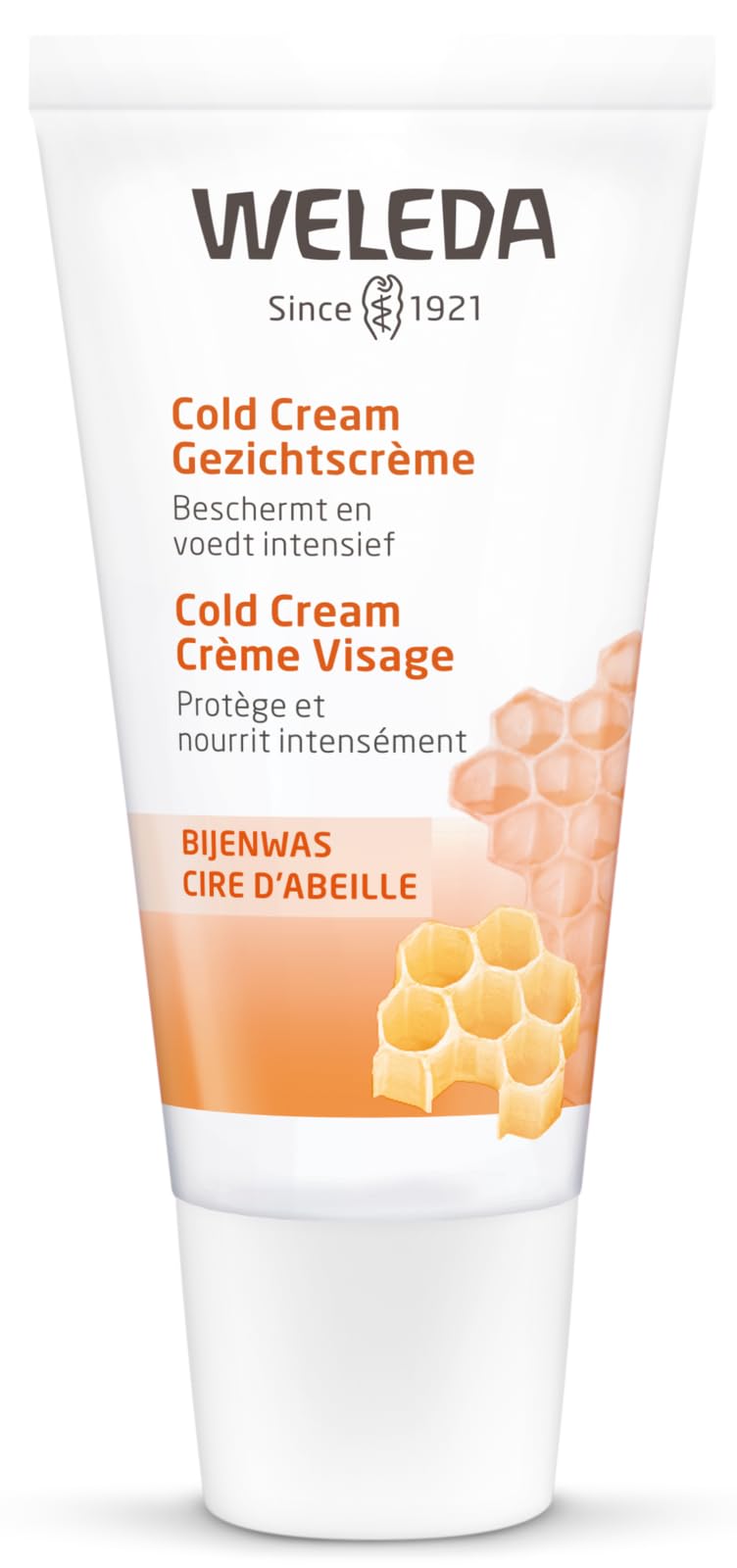 Weleda front packaging tube showing brand and nourishing balm benefits