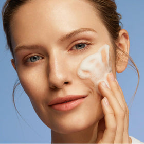 Weleda gentle cleansing face foam pump dispensing soft foam for gentle cleansing
