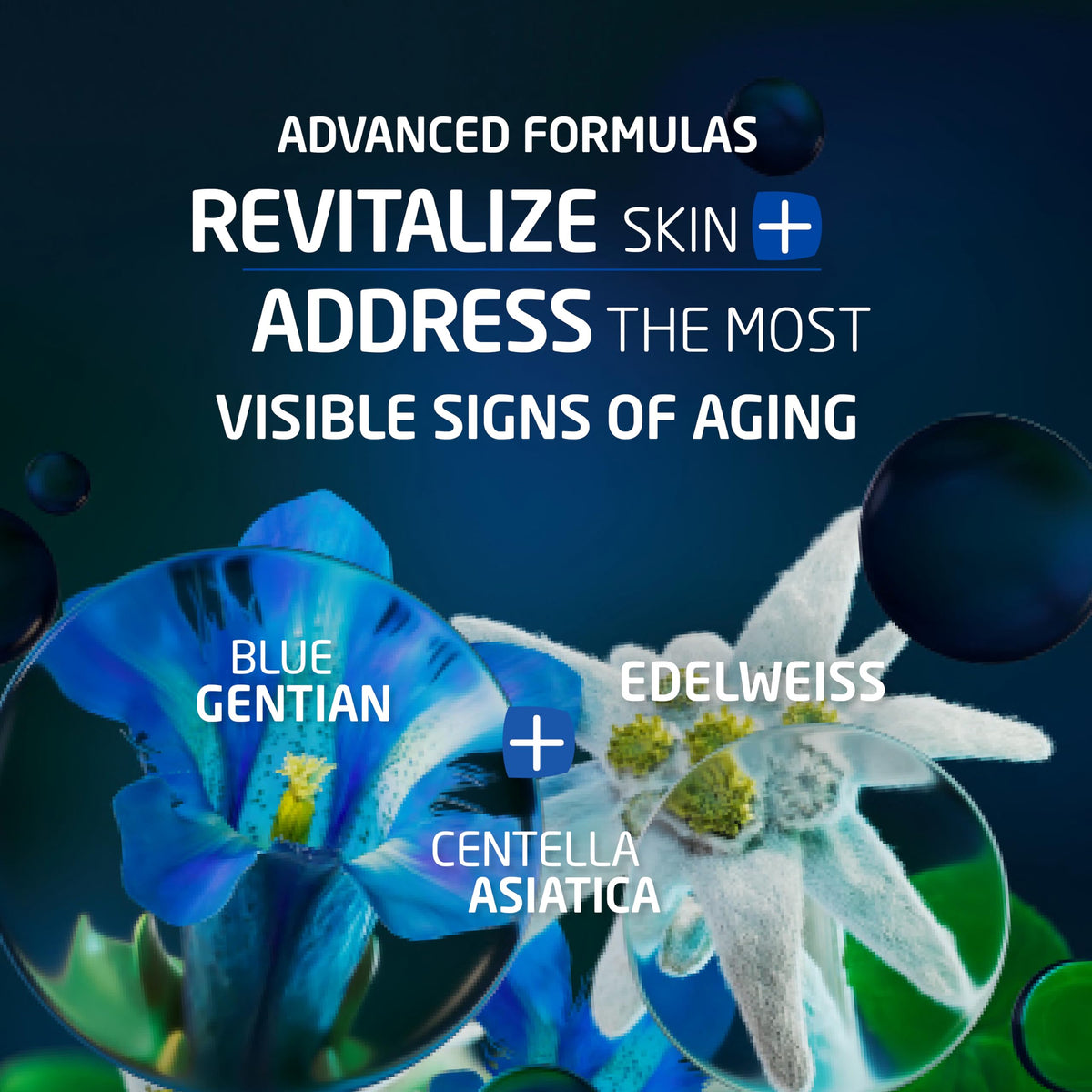Weleda blue gentian extract close-up highlighting calming botanical benefit