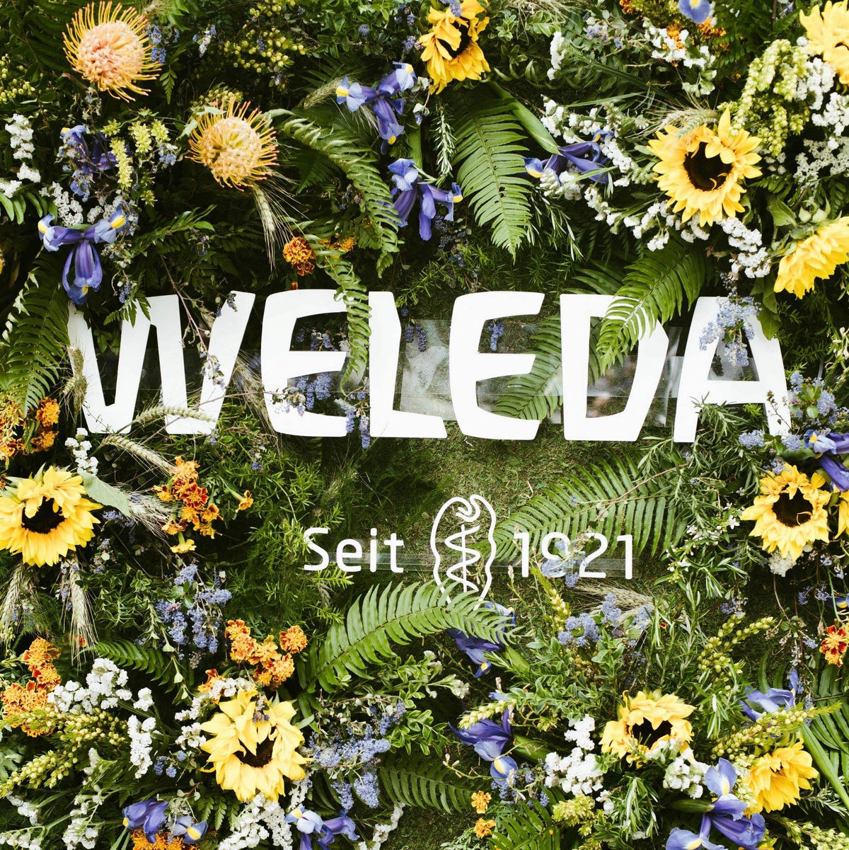 Weleda bottle inside a toiletry bag showing portability for travel and gym use