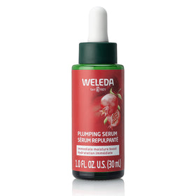 Weleda plumping serum front bottle showing clean natural packaging and benefits