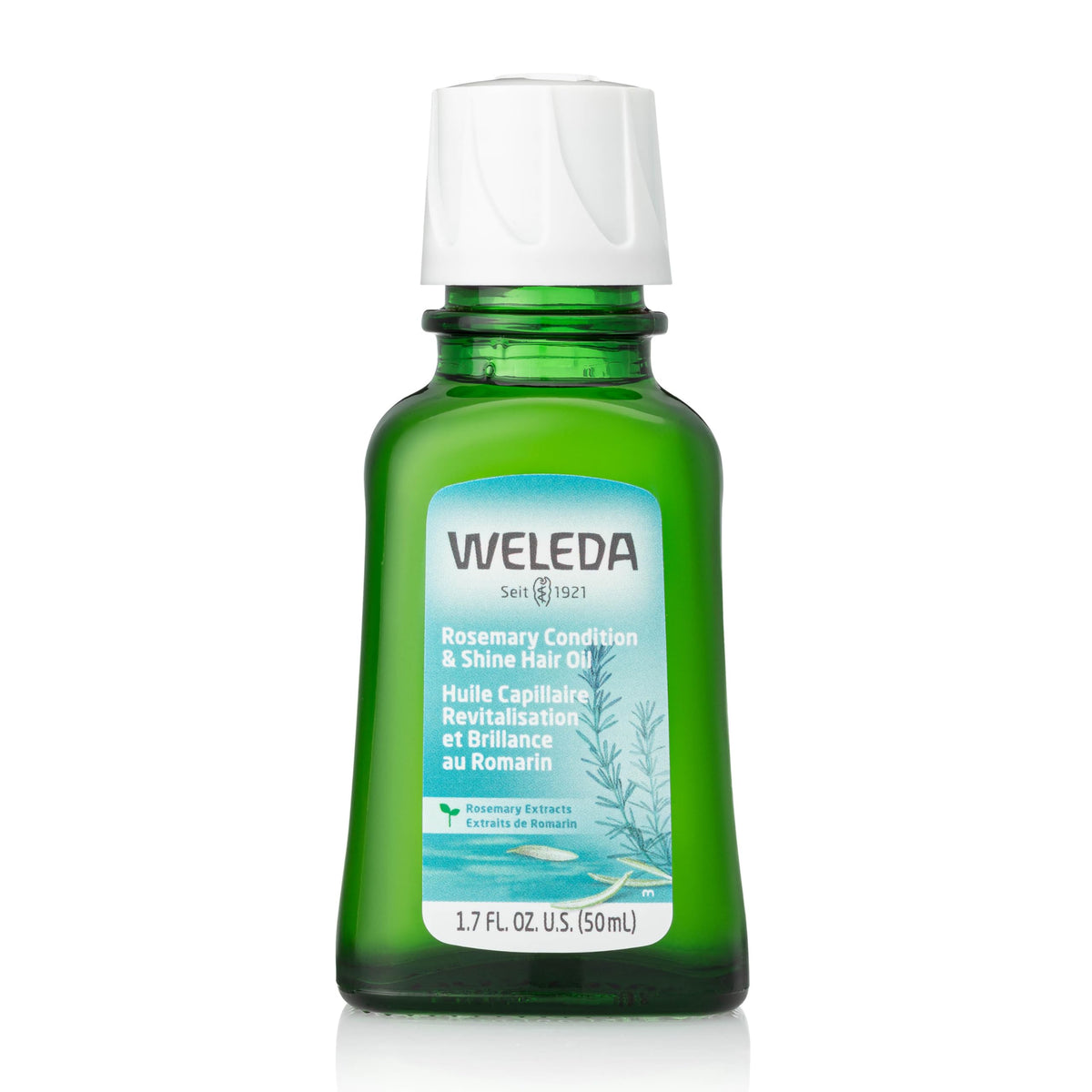 Weleda bottle front view showing label and benefits for easy recognition
