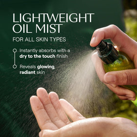 Weleda Skin Food dry oil label detail with botanical names and clean natural formulation