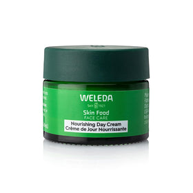 Weleda Skin Food Face jar front view showing clean plant-rich packaging and benefit of hydration