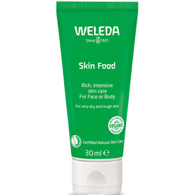 Weleda Skin Food front tube showing compact size and travel convenience