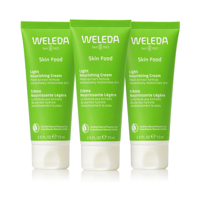 Weleda Skin Food Light front packaging showing tube and branding for quick identification and hydration benefit