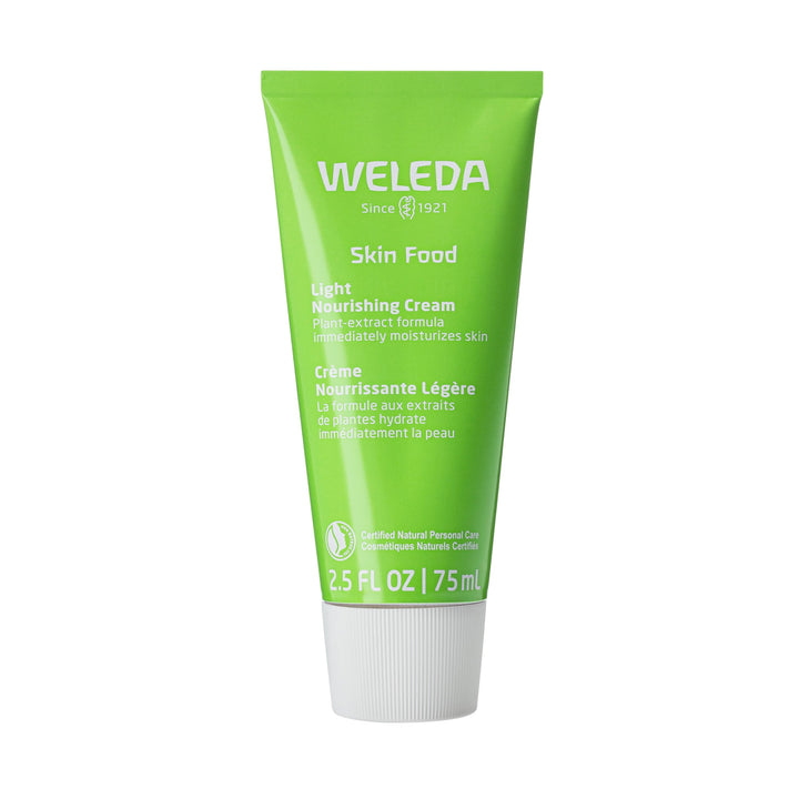 Weleda tube front view showing product name and compact size for travel
