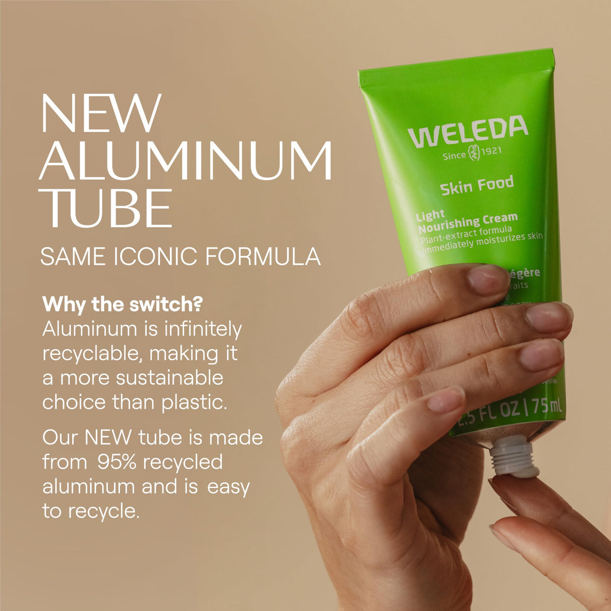 Applying Weleda cream to hands demonstrating fast absorption and soft skin