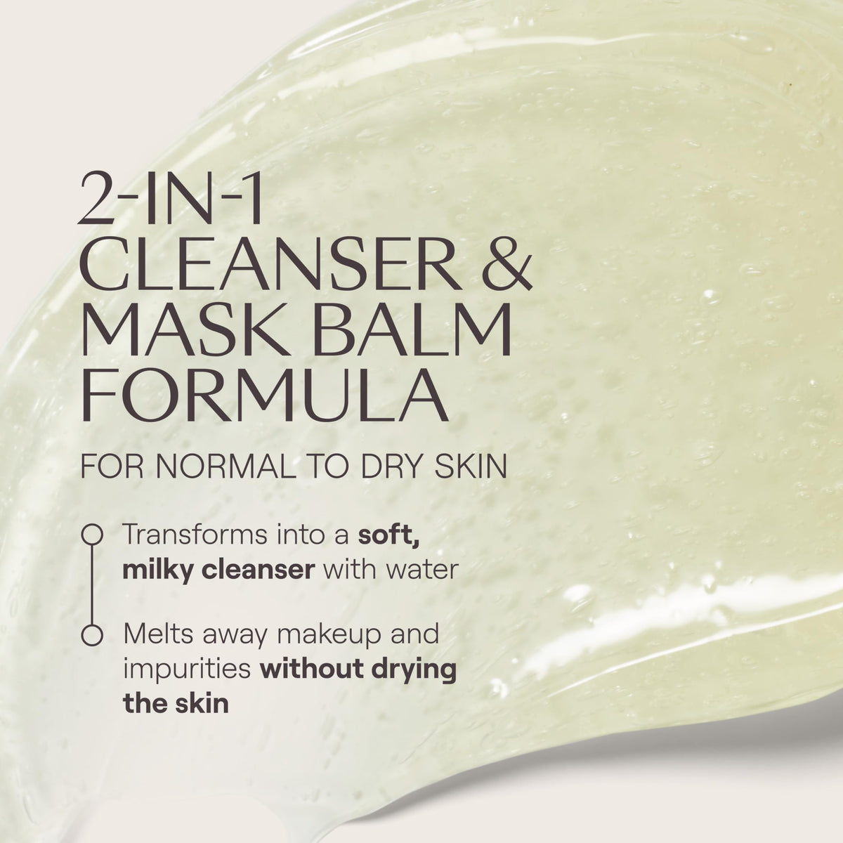 Weleda Skin Food applied in hand showing easy emulsification and cleansing benefit