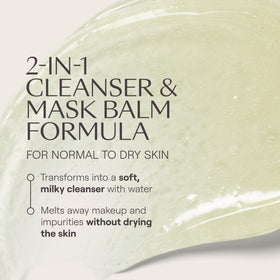 Weleda Skin Food applied in hand showing easy emulsification and cleansing benefit