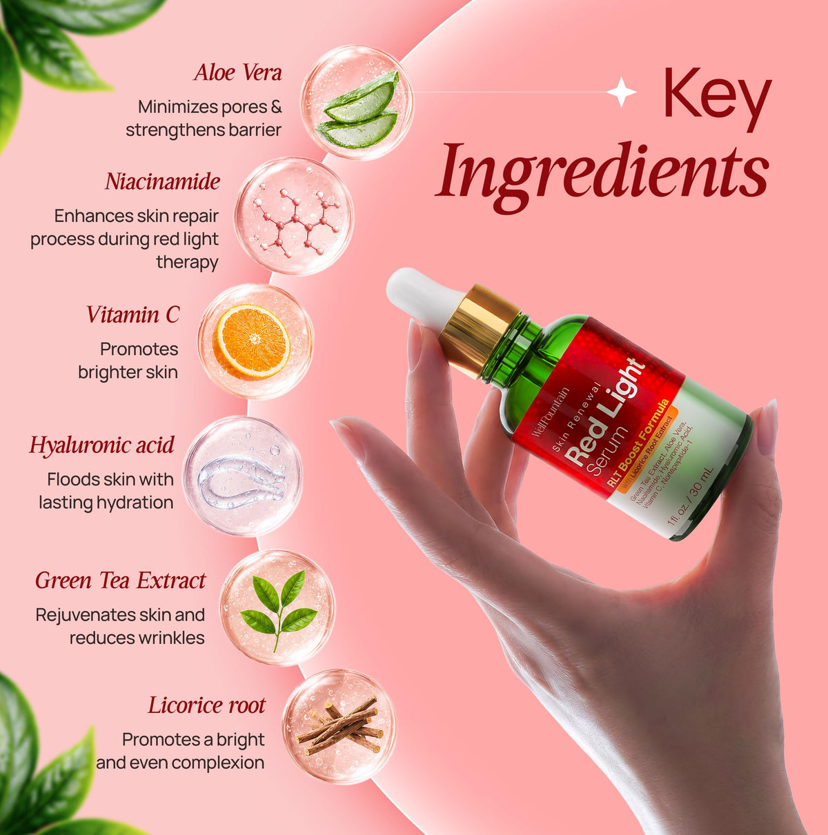 WELL FOUNTAIN creamy-serum texture close-up demonstrating fast absorption
