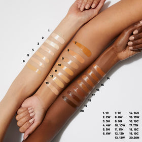 Well People concealer texture close-up highlighting creamy, lightweight formula and hydrating plant-oil finish