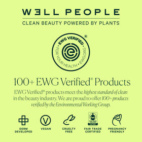 Well People concealer in makeup bag with mirror, travel-ready, easy touch-up benefit