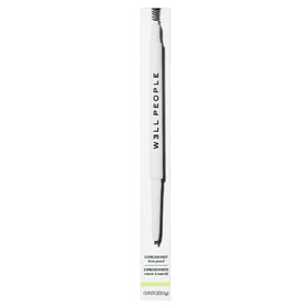 Well People spoolie brush detail grooming brows and blending color for soft finish