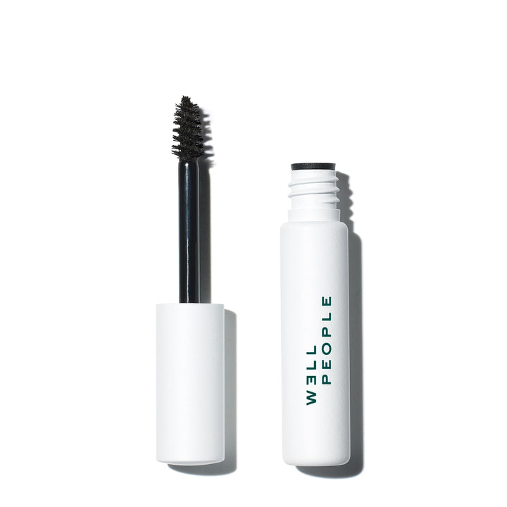 Well People brow gel front packaging showing shade and label for easy identification and quick selection