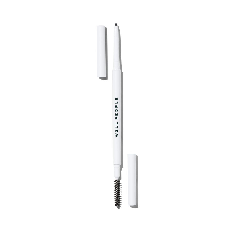 Well People Expressionist Brow Pencil front view showing sleek packaging and shade