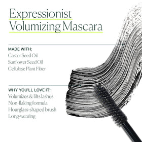 Well People lash before and after showing fuller lashes benefit: visible volume boost