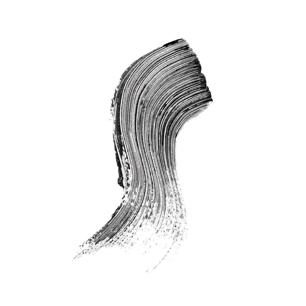 Well People wand close-up showing hourglass bristles for precise separation benefit: defined lashes