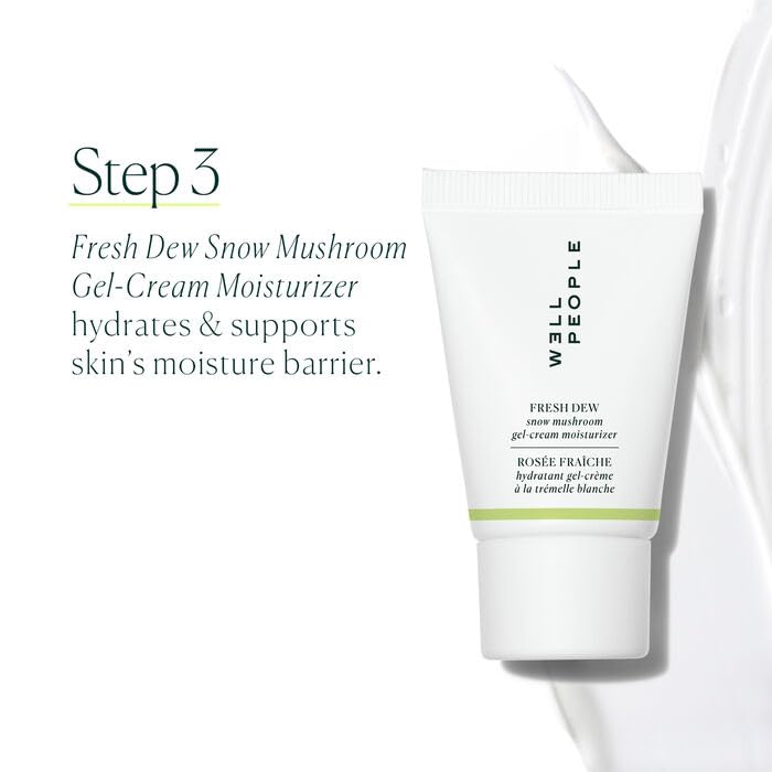 Well People eye cream applicator showing precise soothing application