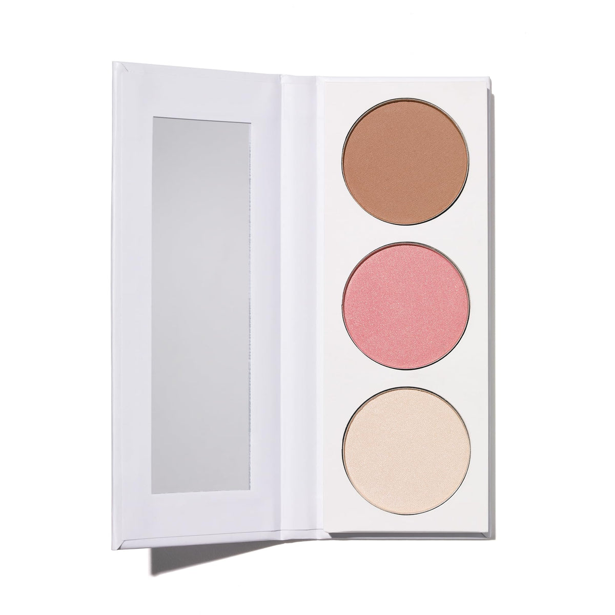 Well People front packaging showing trio palette and compact mirror for effortless touch-ups